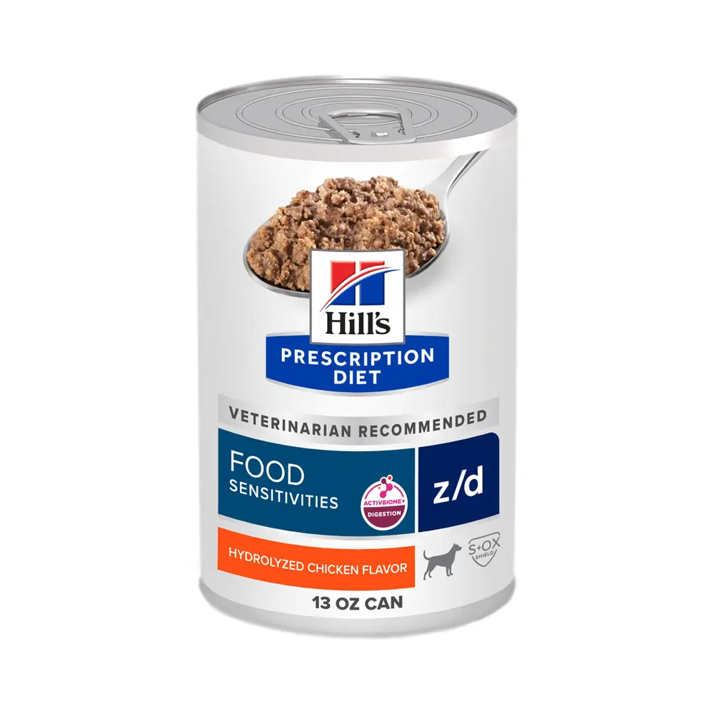 Ração Úmida Hill's Prescription Diet Z/D Cães Adultos Alergias Alimentares e da Pele